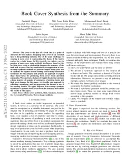 Book Cover Synthesis from the Summary