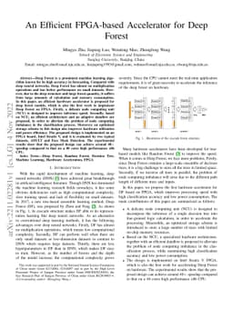An Efficient FPGA-based Accelerator for Deep Forest