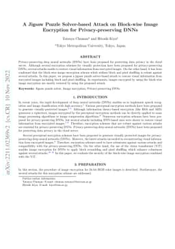 A Jigsaw Puzzle Solver-based Attack on Block-wise Image Encryption for
  Privacy-preserving DNNs