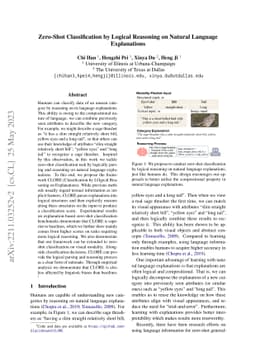 Zero-Shot Classification by Logical Reasoning on Natural Language
  Explanations