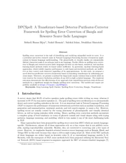 DPCSpell: A Transformer-based Detector-Purificator-Corrector Framework
  for Spelling Error Correction of Bangla and Resource Scarce Indic Languages