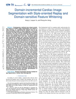 Domain-incremental Cardiac Image Segmentation with Style-oriented Replay
  and Domain-sensitive Feature Whitening