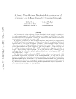 A Nearly Time-Optimal Distributed Approximation of Minimum Cost
  $k$-Edge-Connected Spanning Subgraph