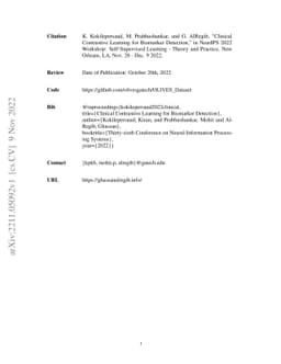 Clinical Contrastive Learning for Biomarker Detection