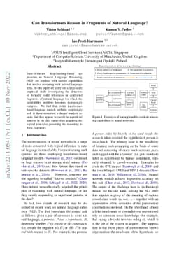 Can Transformers Reason in Fragments of Natural Language?