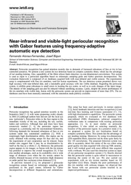 Near-infrared and visible-light periocular recognition with Gabor
  features using frequency-adaptive automatic eye detection