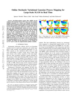 Online Stochastic Variational Gaussian Process Mapping for Large-Scale
  SLAM in Real Time