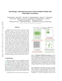 InternImage: Exploring Large-Scale Vision Foundation Models with
  Deformable Convolutions