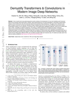 Demystify Transformers & Convolutions in Modern Image Deep Networks