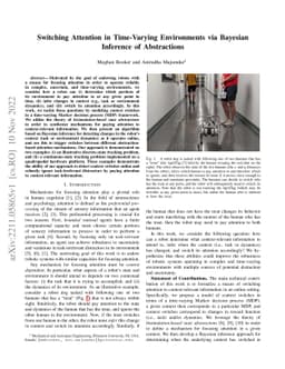 Switching Attention in Time-Varying Environments via Bayesian Inference
  of Abstractions