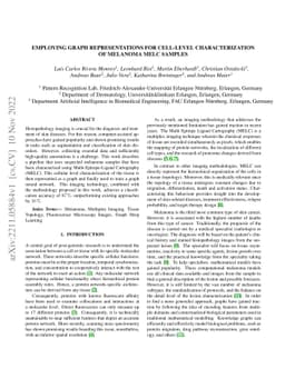 Employing Graph Representations for Cell-level Characterization of
  Melanoma MELC Samples