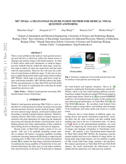 MF2-MVQA: A Multi-stage Feature Fusion method for Medical Visual
  Question Answering