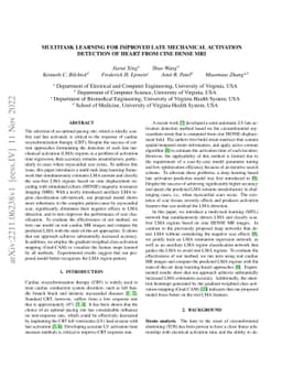 Multitask Learning for Improved Late Mechanical Activation Detection of
  Heart from Cine DENSE MRI