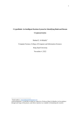 CryptoHalal: An Intelligent Decision-System for Identifying Halal and
  Haram Cryptocurrencies