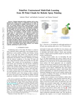 PaintNet: Unstructured Multi-Path Learning from 3D Point Clouds for
  Robotic Spray Painting
