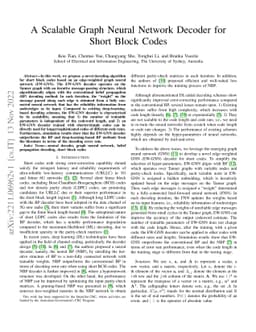 A Scalable Graph Neural Network Decoder for Short Block Codes