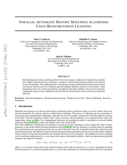 Parallel Automatic History Matching Algorithm Using Reinforcement
  Learning
