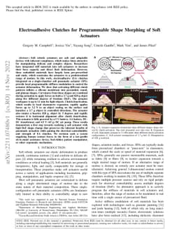 Electroadhesive Clutches for Programmable Shape Morphing of Soft
  Actuators