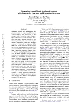 Generative Aspect-Based Sentiment Analysis with Contrastive Learning and
  Expressive Structure