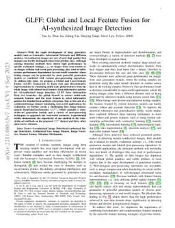 GLFF: Global and Local Feature Fusion for AI-synthesized Image Detection