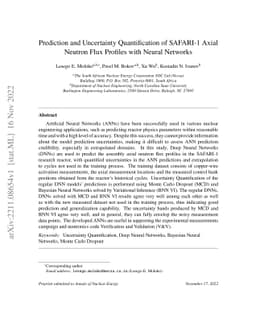Prediction and Uncertainty Quantification of SAFARI-1 Axial Neutron Flux
  Profiles with Neural Networks