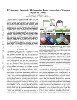 RF-Annotate: Automatic RF-Supervised Image Annotation of Common Objects
  in Context