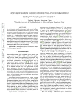 McNet: Fuse Multiple Cues for Multichannel Speech Enhancement