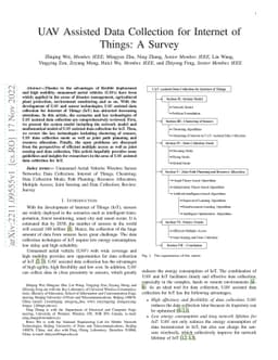 UAV Assisted Data Collection for Internet of Things: A Survey