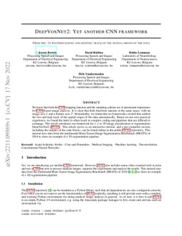 DeepVoxNet2: Yet another CNN framework