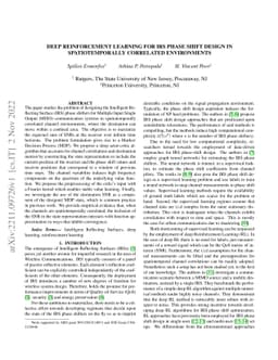 Deep Reinforcement Learning for IRS Phase Shift Design in
  Spatiotemporally Correlated Environments