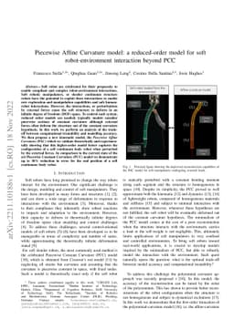 Piecewise Affine Curvature model: a reduced-order model for soft
  robot-environment interaction beyond PCC
