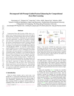 Decomposed Soft Prompt Guided Fusion Enhancing for Compositional
  Zero-Shot Learning