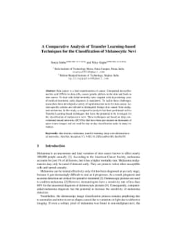 A Comparative Analysis of Transfer Learning-based Techniques for the
  Classification of Melanocytic Nevi