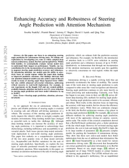 Enhancing Accuracy and Robustness of Steering Angle Prediction with
  Attention Mechanism