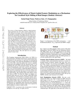 Exploring the Effectiveness of Mask-Guided Feature Modulation as a
  Mechanism for Localized Style Editing of Real Images