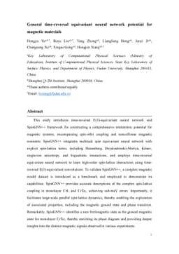 General time-reversal equivariant neural network potential for magnetic
  materials