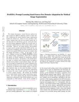 ProSFDA: Prompt Learning based Source-free Domain Adaptation for Medical
  Image Segmentation