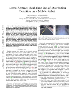 Demo Abstract: Real-Time Out-of-Distribution Detection on a Mobile Robot