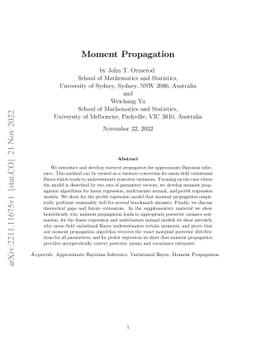 Moment Propagation