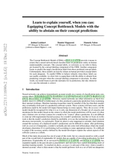 Learn to explain yourself, when you can: Equipping Concept Bottleneck
  Models with the ability to abstain on their concept predictions