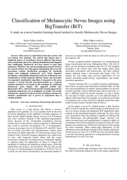 Classification of Melanocytic Nevus Images using BigTransfer (BiT)