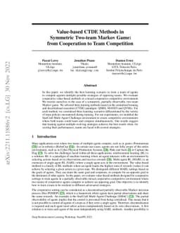 Value-based CTDE Methods in Symmetric Two-team Markov Game: from
  Cooperation to Team Competition