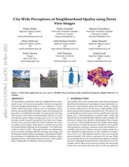 City-Wide Perceptions of Neighbourhood Quality using Street View Images