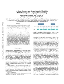 A Scope Sensitive and Result Attentive Model for Multi-Intent Spoken
  Language Understanding