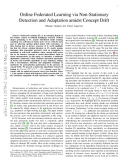Online Federated Learning via Non-Stationary Detection and Adaptation
  amidst Concept Drift