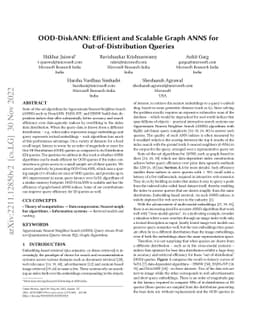 OOD-DiskANN: Efficient and Scalable Graph ANNS for Out-of-Distribution
  Queries