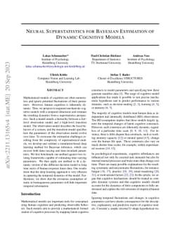 Neural Superstatistics for Bayesian Estimation of Dynamic Cognitive
  Models