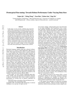 Prototypical Fine-tuning: Towards Robust Performance Under Varying Data
  Sizes