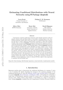 Estimating Conditional Distributions with Neural Networks using R
  package deeptrafo