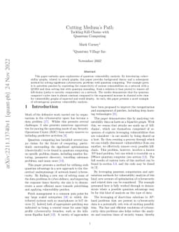 Cutting Medusa's Path -- Tackling Kill-Chains with Quantum Computing